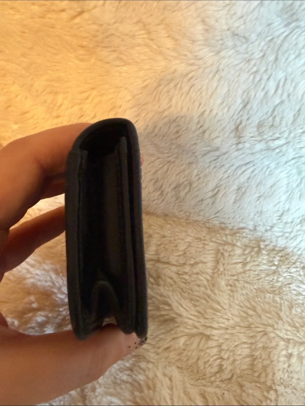 Coach black leather